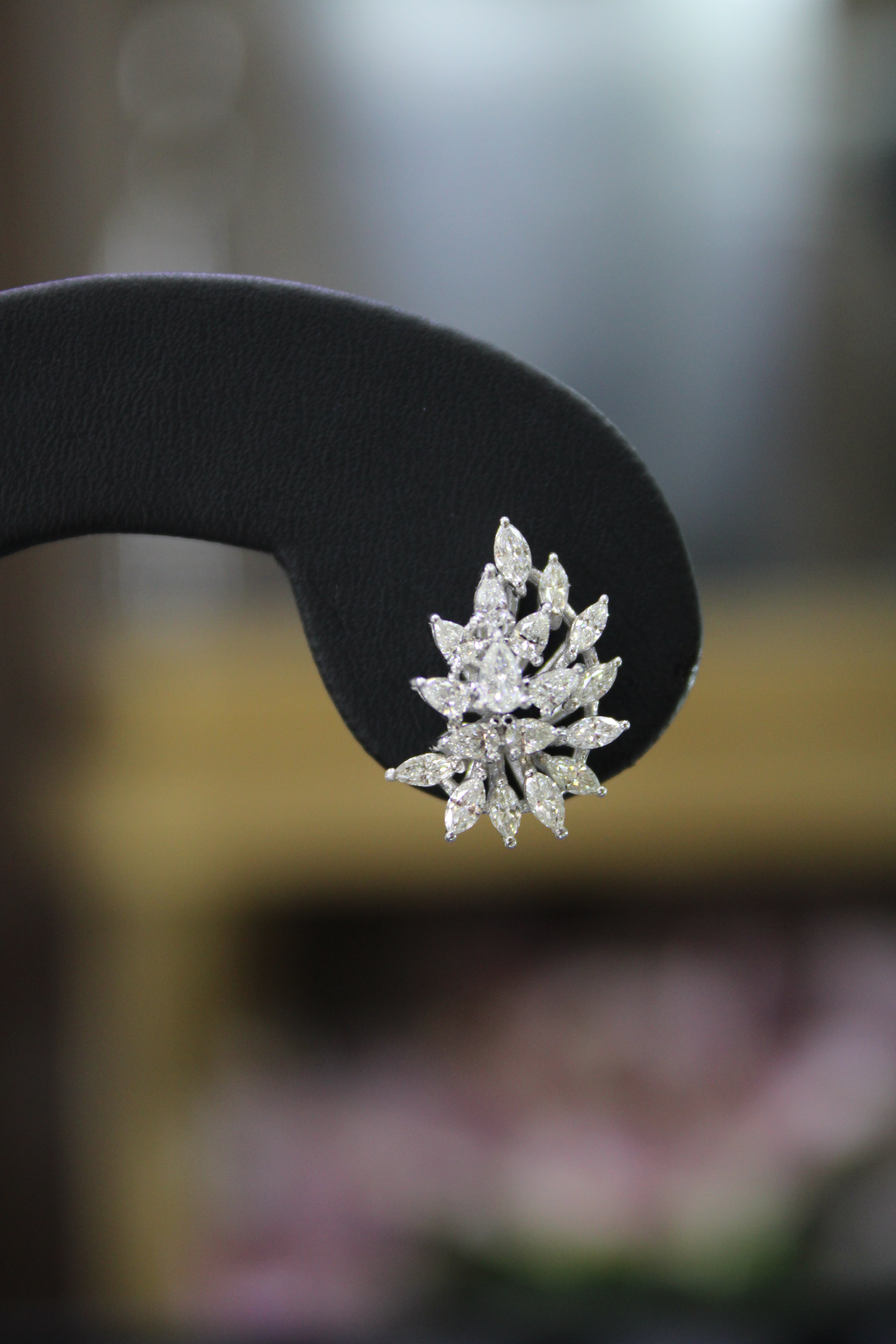 Teardrop&Marquise Diamond Earrings