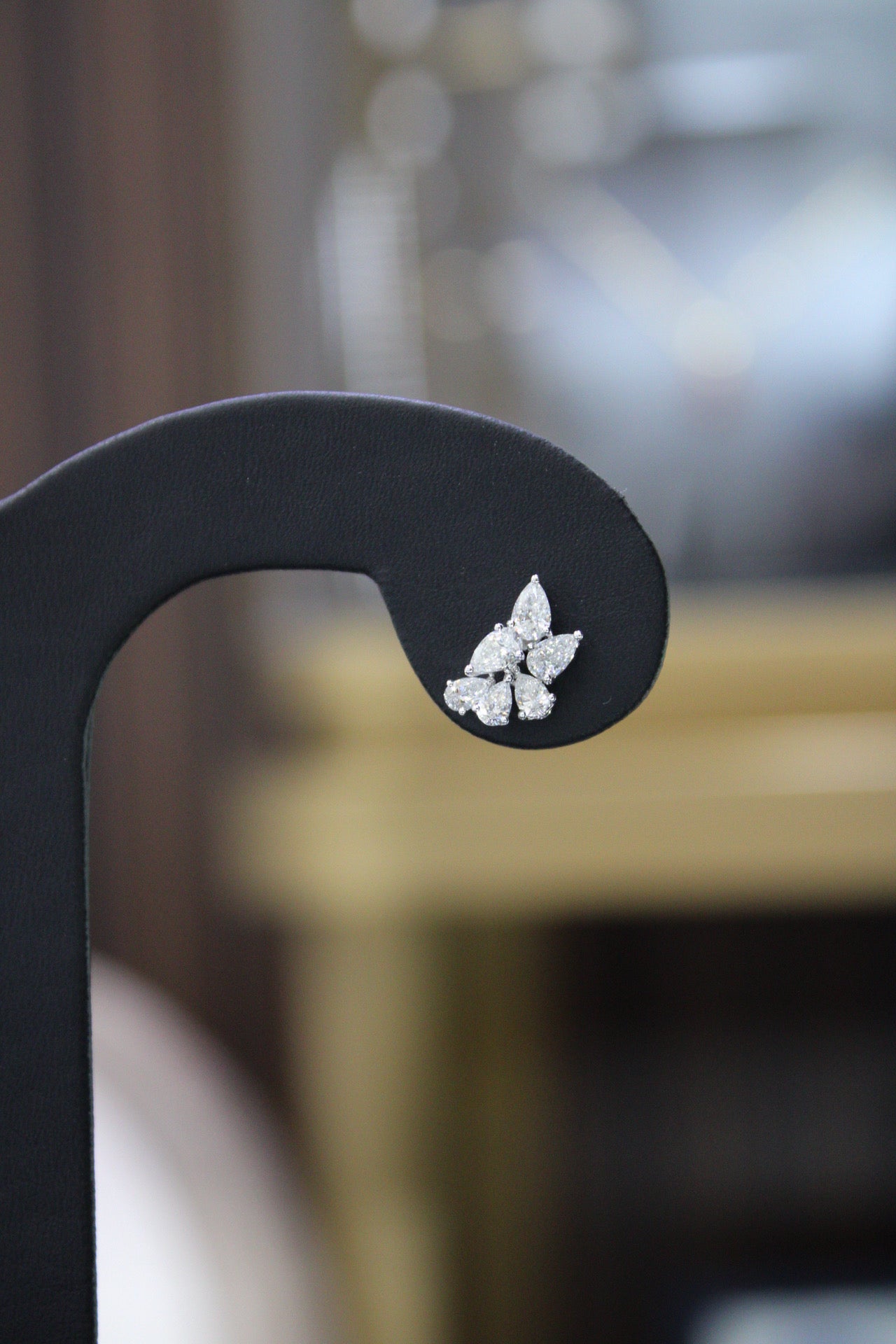 Teardrop Diamond Earrings