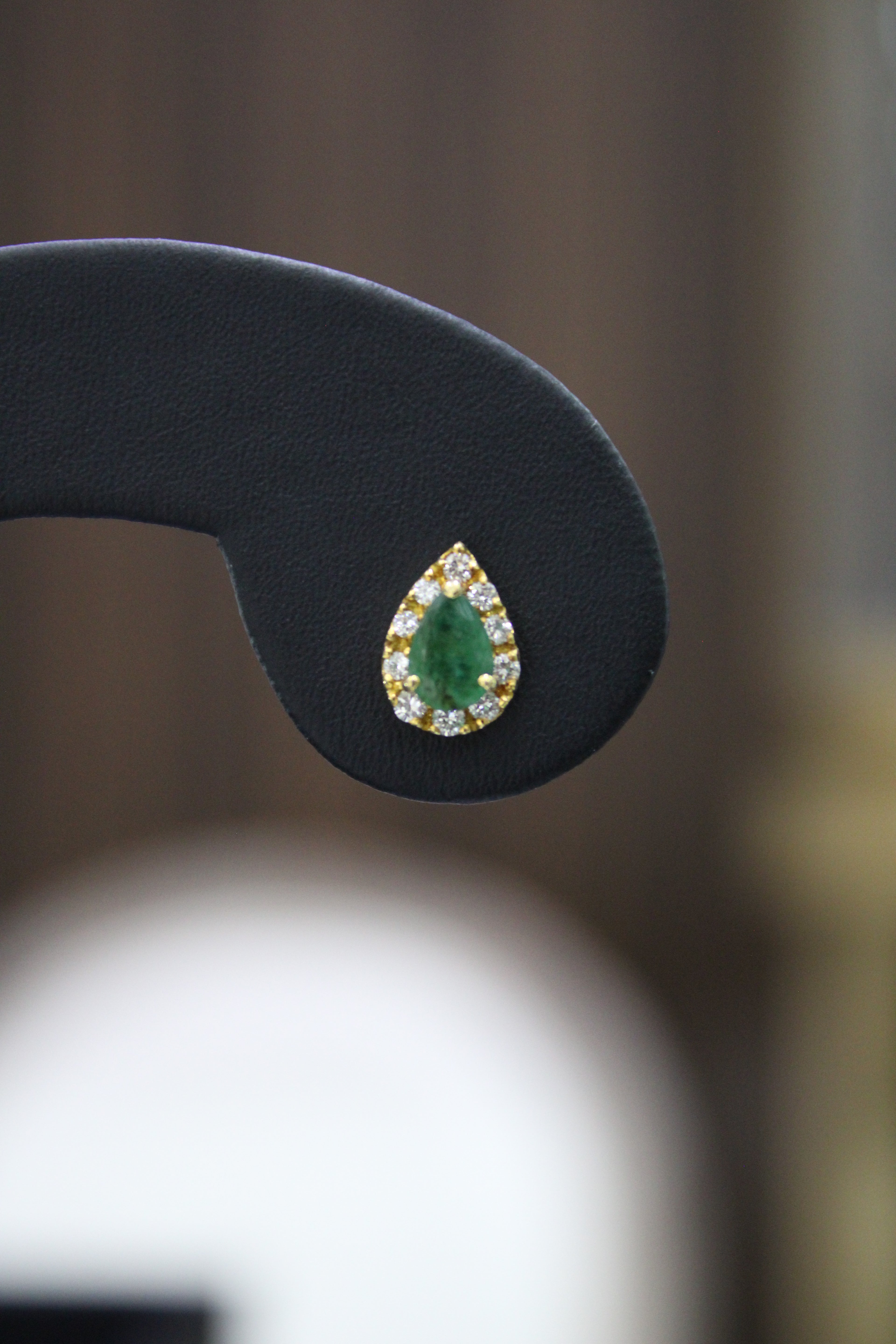 Teardrop Emerald Earrings