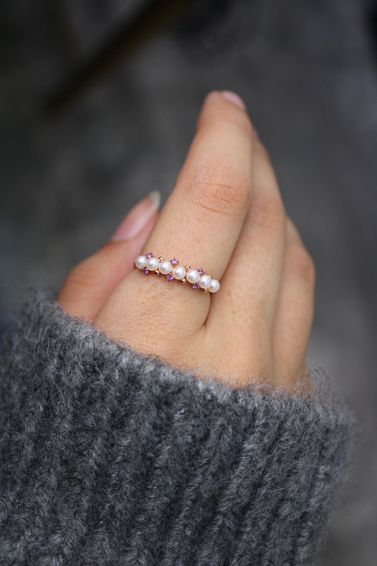 Pearl-Lined Ring