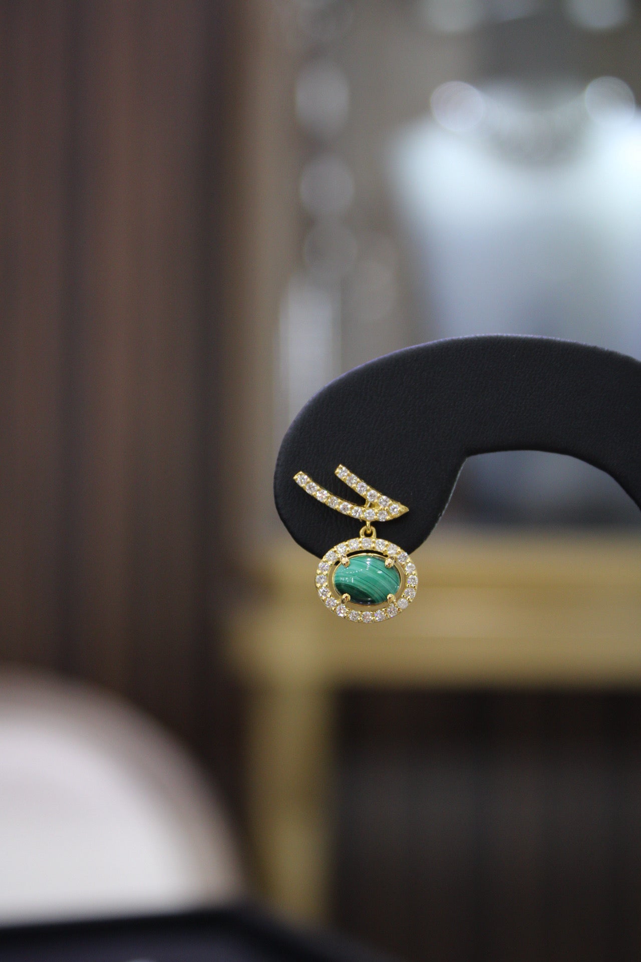 Green Malachite Earrings