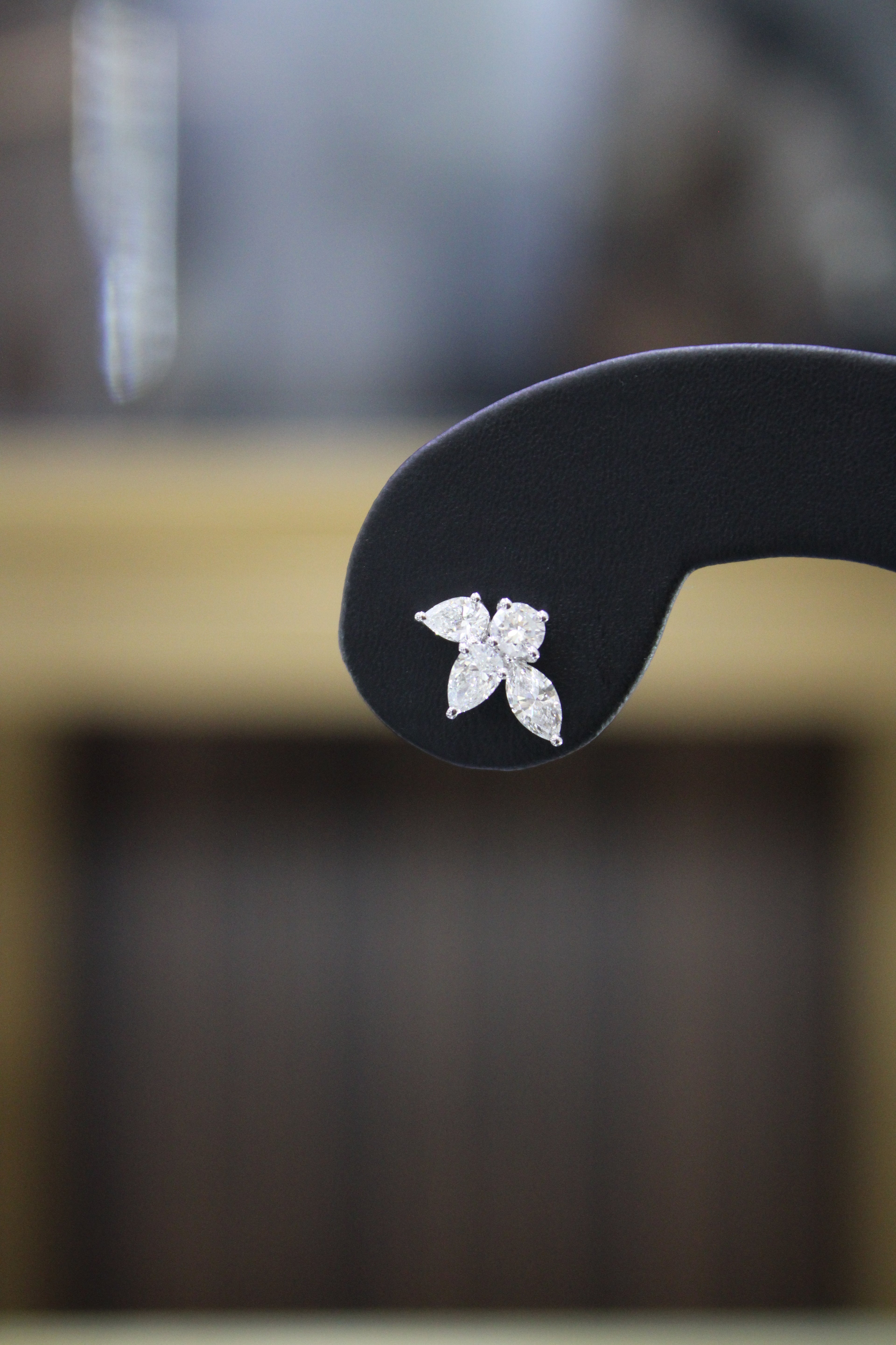 4-Point Diamond Earrings