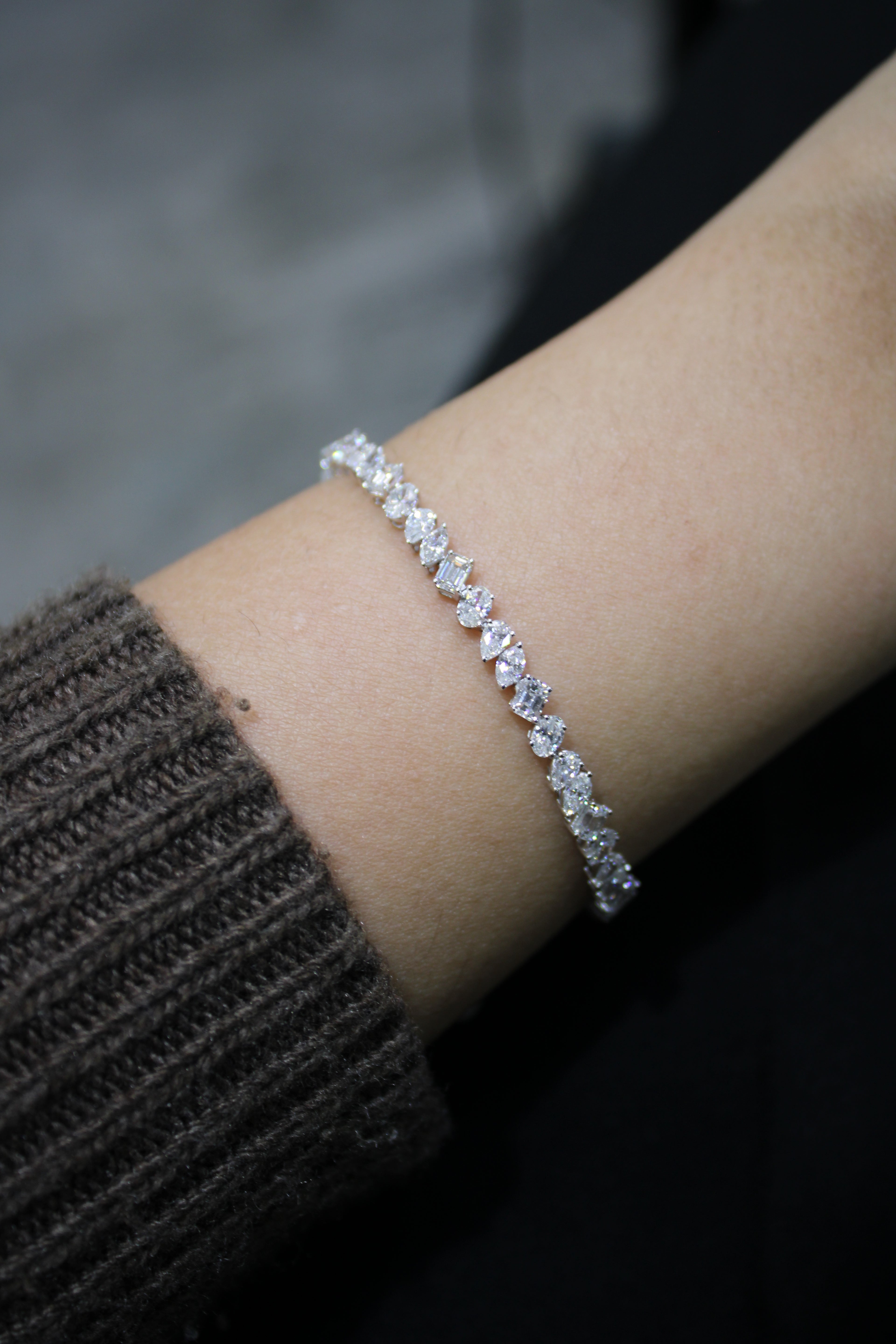 Assorted Shapes Tennis Bracelet