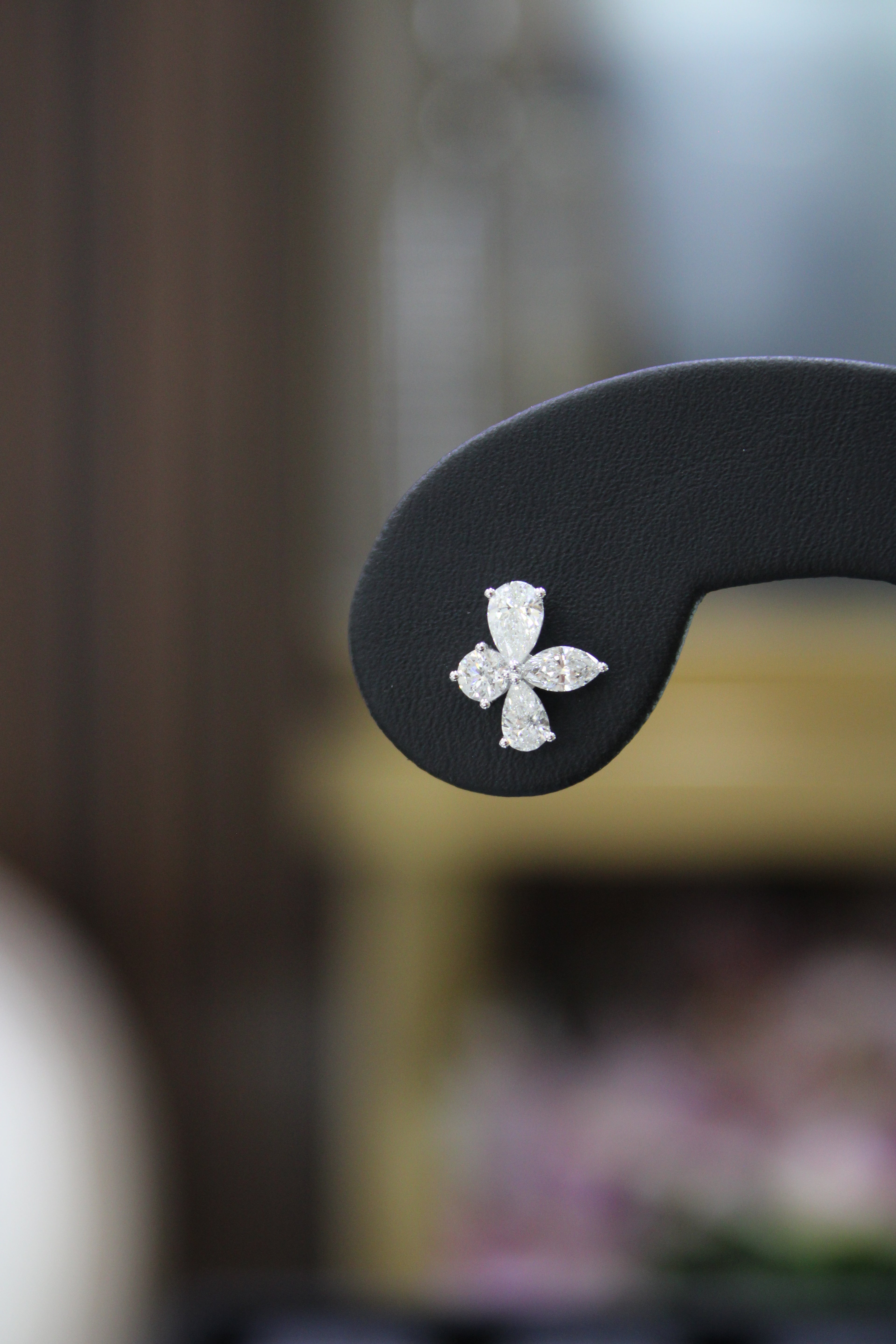 4-Point Diamond Earrings