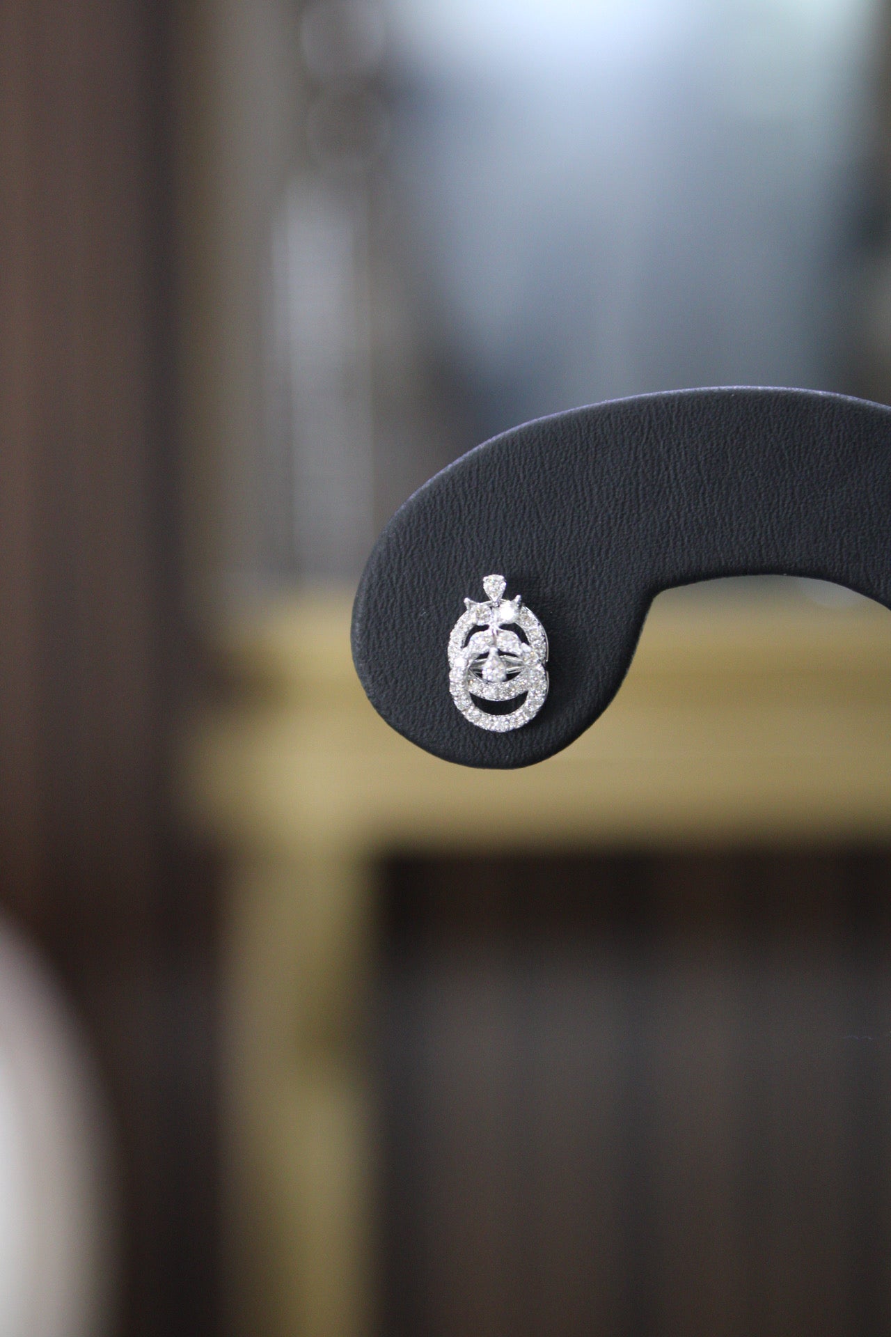 Double Loop Diamond Earrings