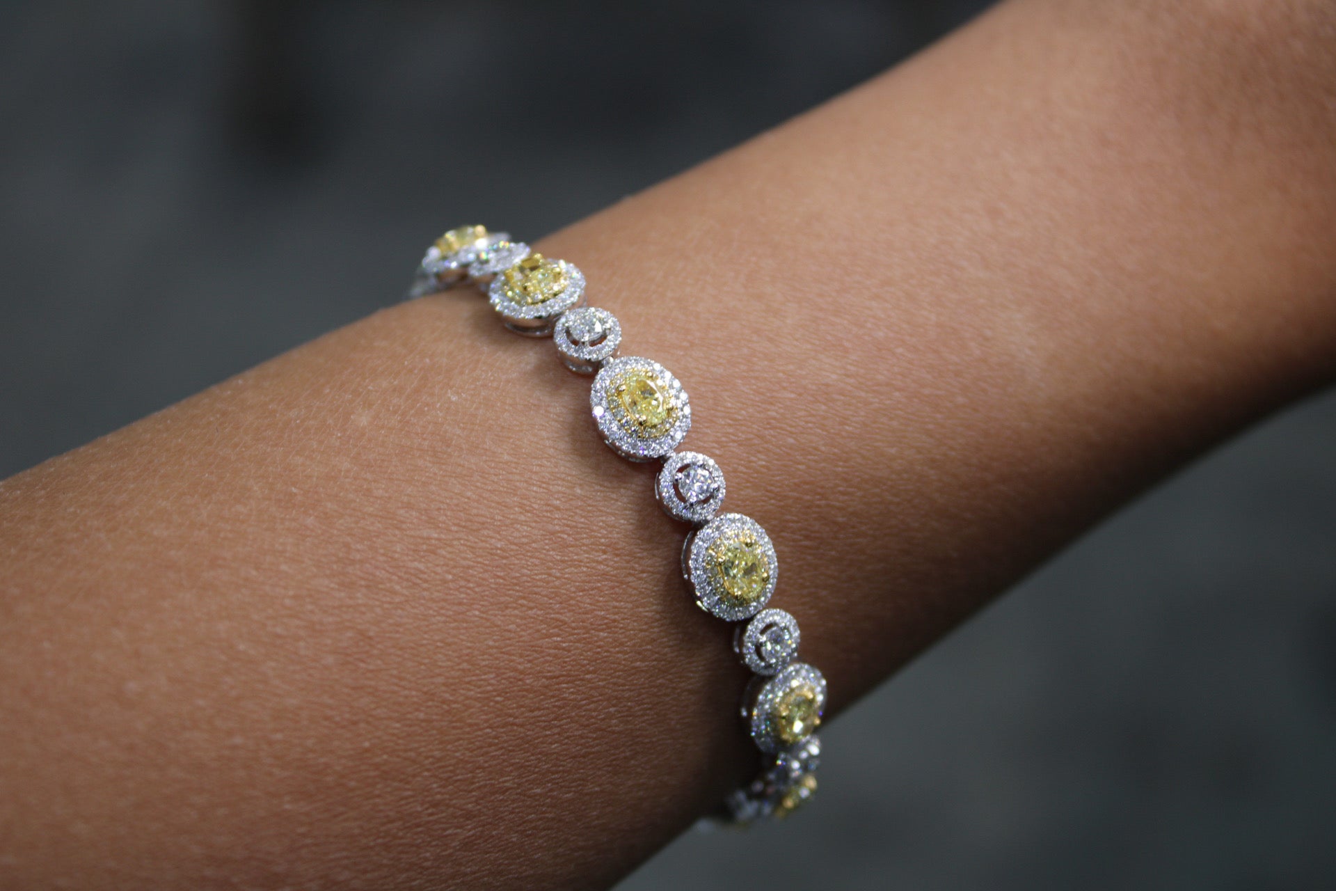 Fancy Yellow Diamond Bracelet
