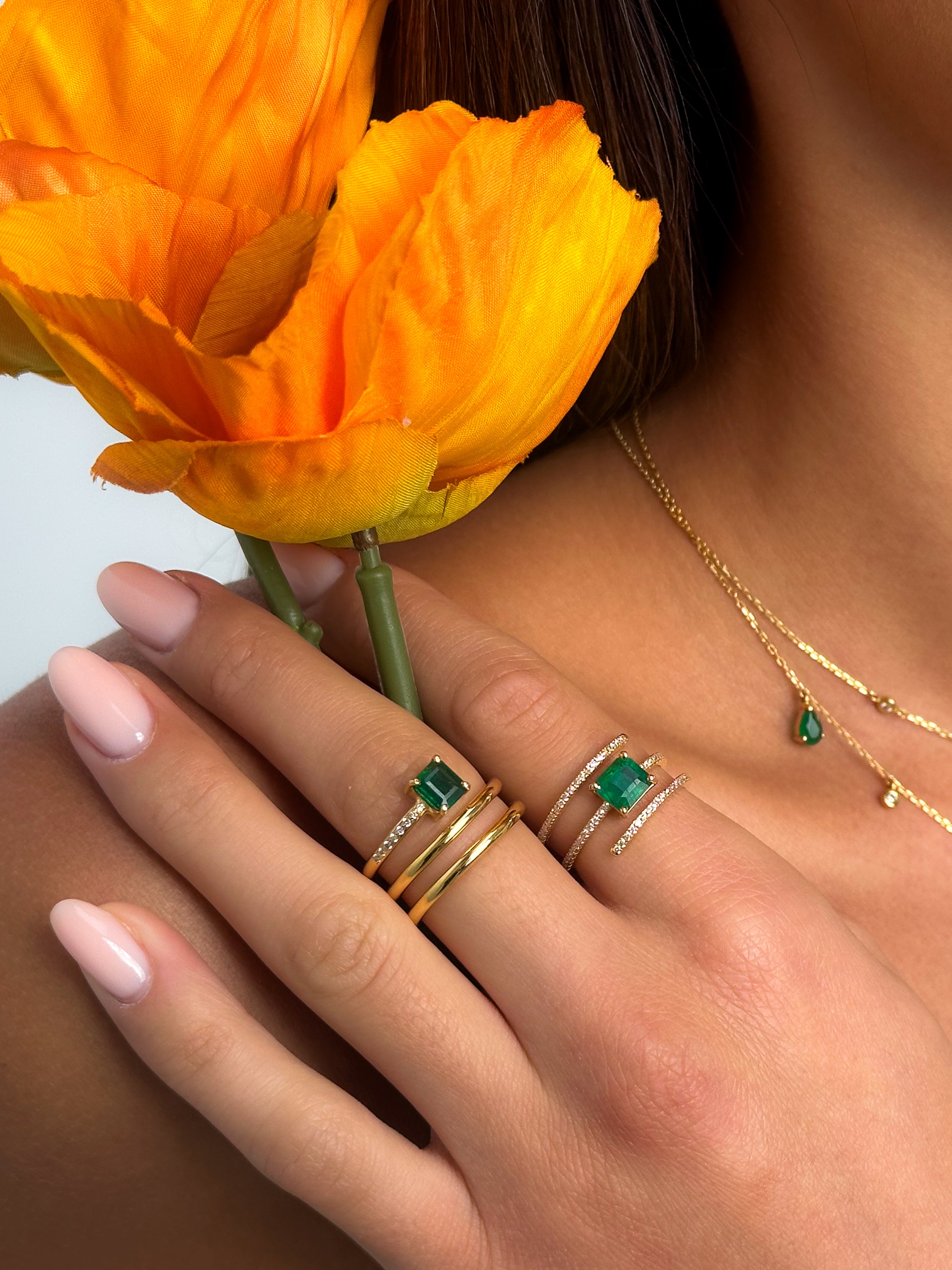 Spring Emerald Ring